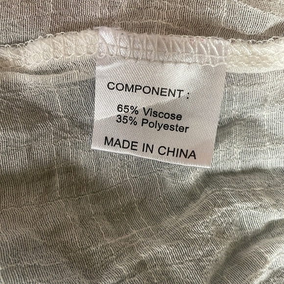 Zoye Chen White Gauzy Button-Up Flowy Swim Coverup - Picture 14 of 16